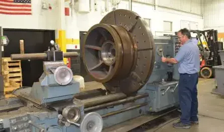 Man working on machine